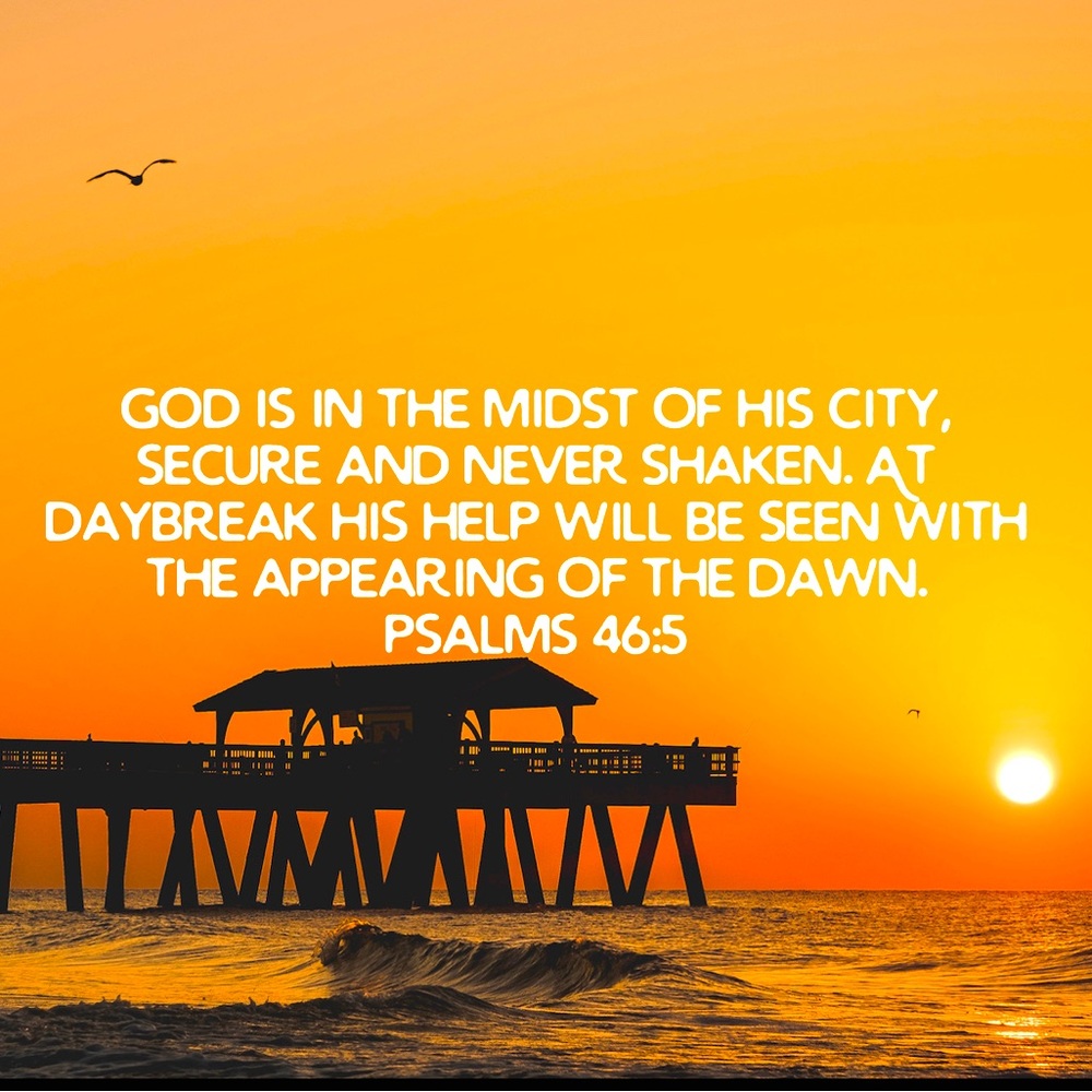 Psalm 46..... Hes got your back!